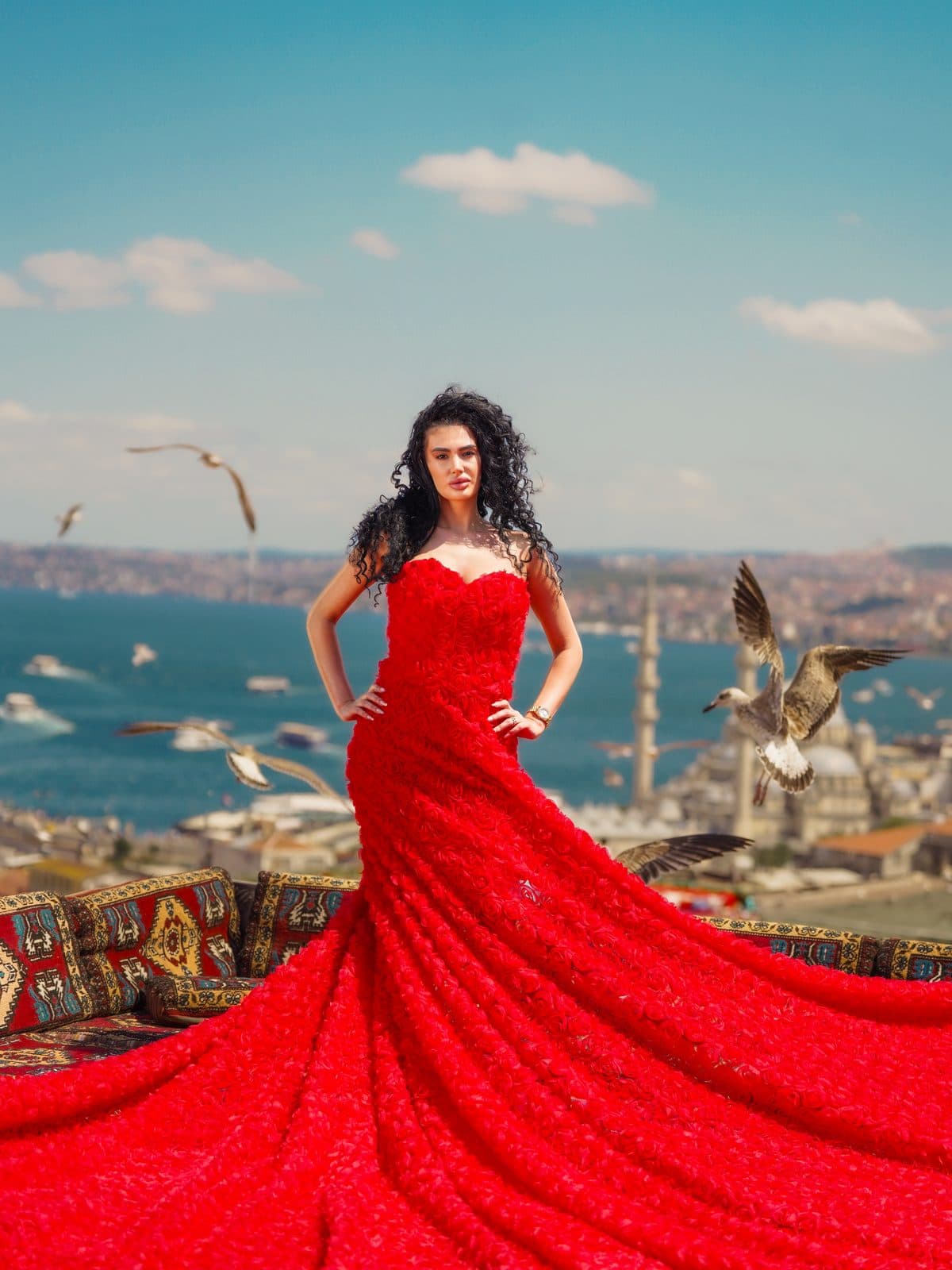 Red Flying Dress