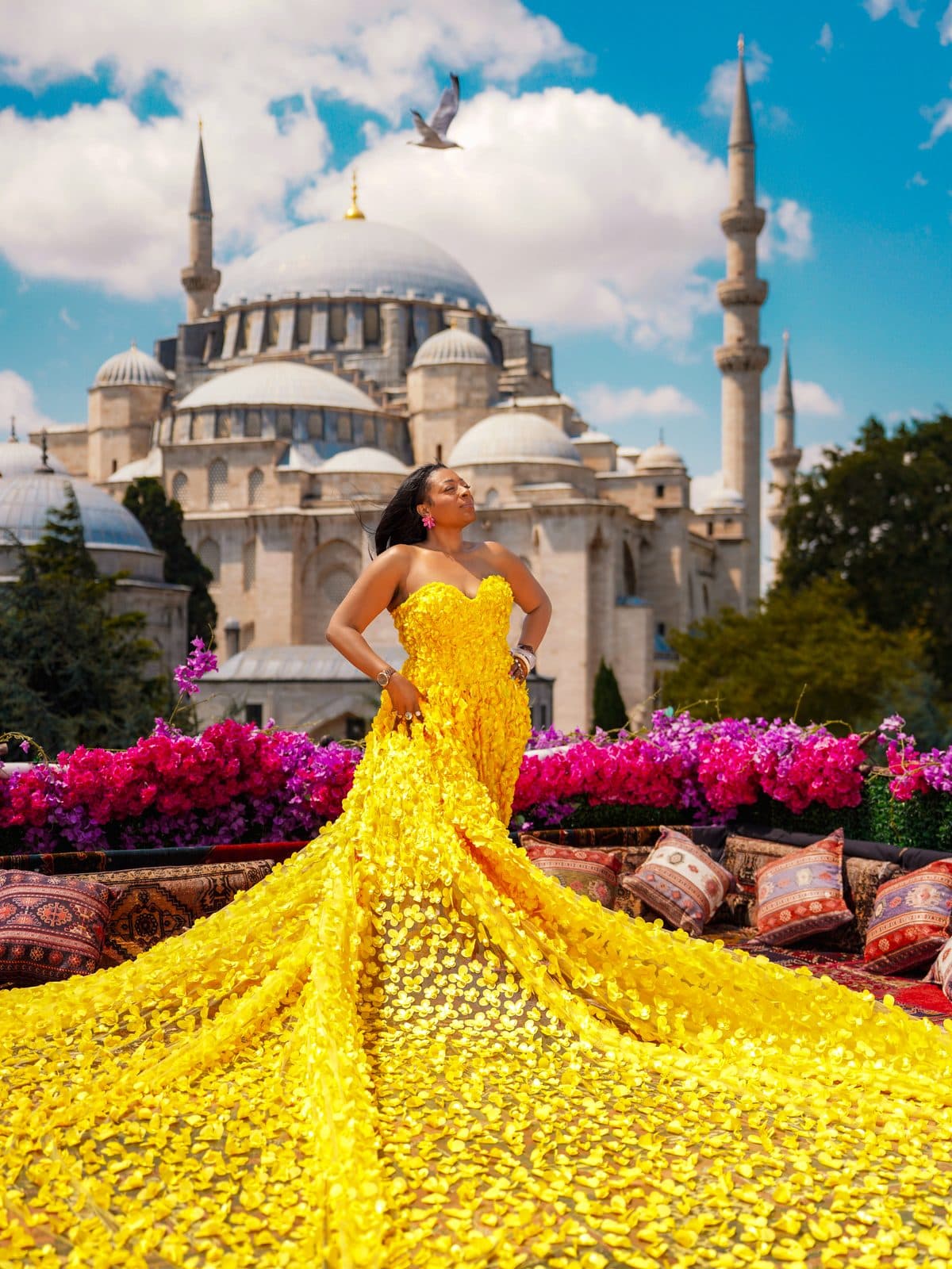 Yellow Flying Dress